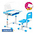 Cubby детская парта для дома со стульчиком Vanda Blue с лампой Fundesk L1 (Ширина: 700мм / Глубина: 550мм) | Картинка товара